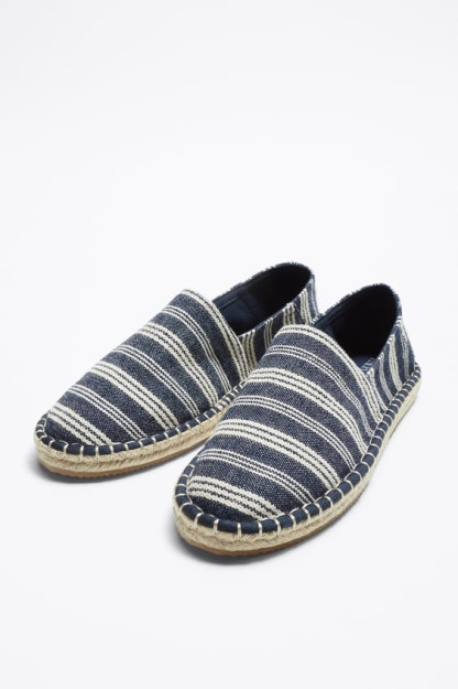 ZARA erkaklar uchun chiziqli espadrillar 45