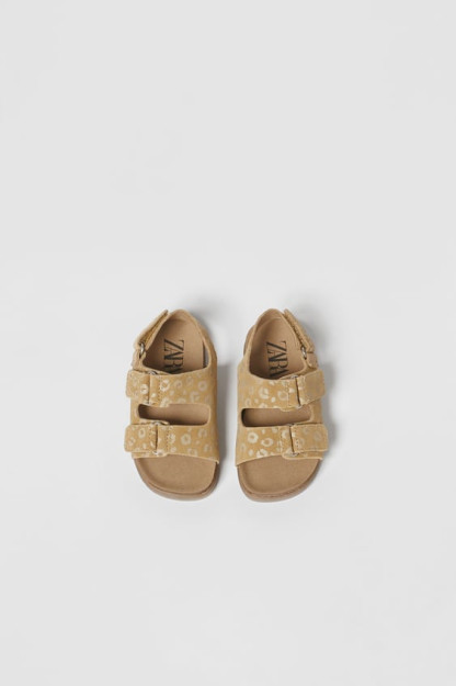 Детские кожаные сандалии ZARA 23
