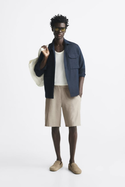 БЕРМУДСКИЕ ШОРТЫ LINEN - VISCOSE M