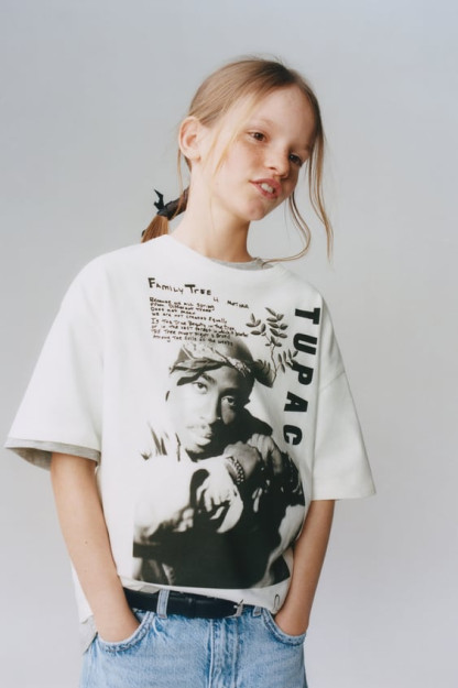 2Pac © 13-14 yoshli futbolka (164 sm) 01277605-V2023