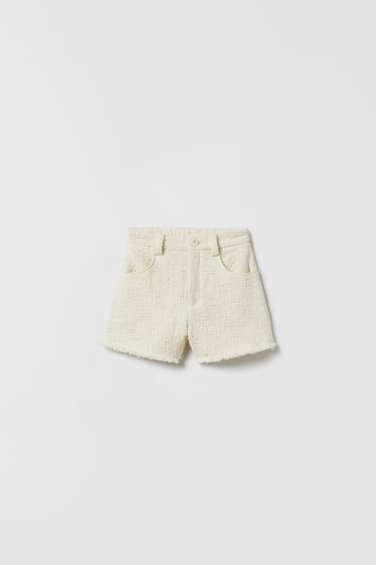 Потертые текстурированные шорты-бермуды ZARA 13-14years (164cm)