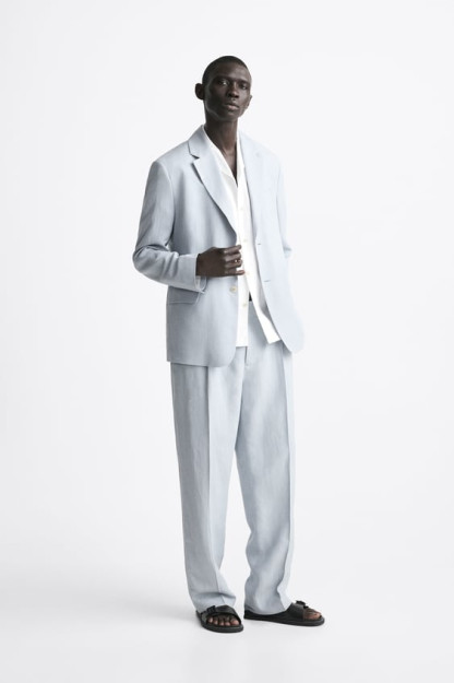 VISCOSE - LINEN SUIT EU 48 BLAZER (AQSH 38) 04609974-V2023