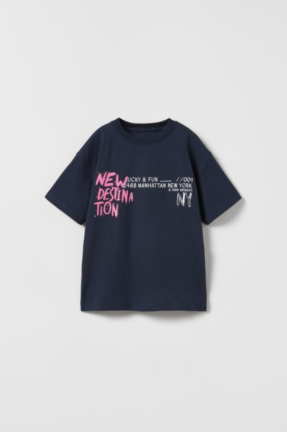 Neon graffiti bilan bolalar futbolkasi ZARA 8-9yosh (130sm)