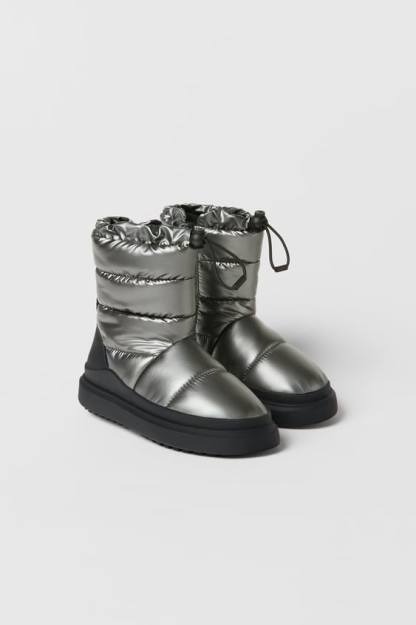 Детские водоотталкивающие стеганые ботильоны ZARA 35