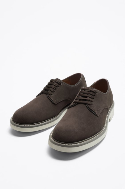 Yoriqli zamsh charm poyabzal ZARA 40