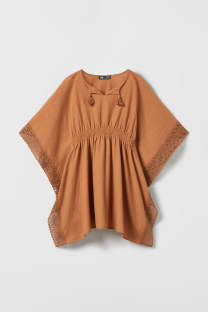 10-14 yoshli bolalar / DANTELLI kaftan (140-164 sm) 00653635-V2023