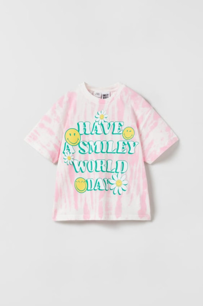 TIE-DYE SMILEYWORLD ® HAPPY COLLECTION 9-10 yil (140 sm)futbolka 06050609-V2023