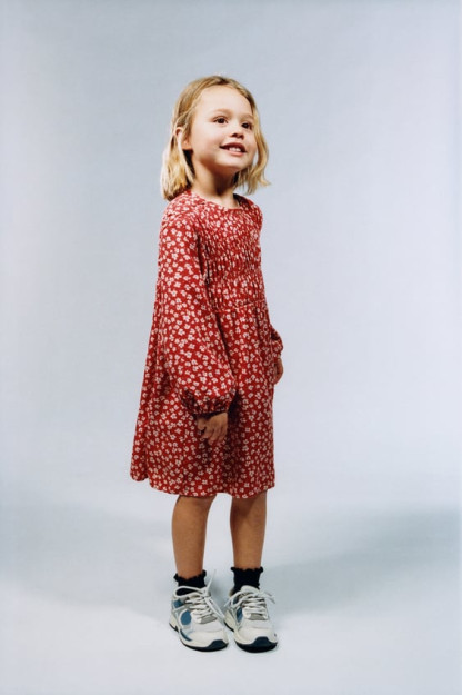 ПЛАТЬЕ-РУБАШКА С ЦВЕТОЧНЫМ ПРИНТОМ 3-4 years (104 cm)