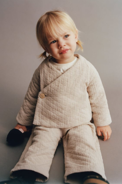 СТЕГАНАЯ КУРТКА КИМОНО 5-6 years (116 cm)