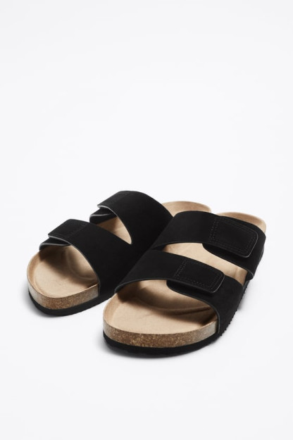 Мужские сандалии из замшевой кожи ZARA 41