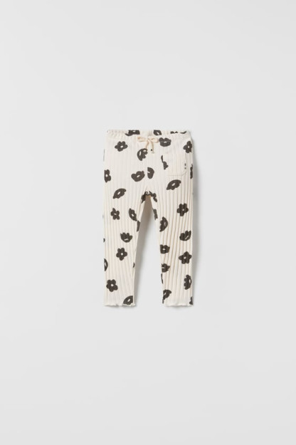 Salat barglari bilan gulli leggings 18-24 oylar (92 sm) 00485564-V2023