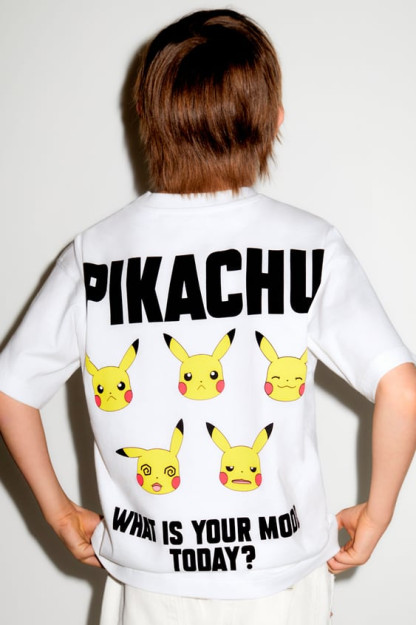 PIKACHU POKÉMON ™ © NINTENDO futbolkasi 11-12 yil (152 sm) 02224697-V2023