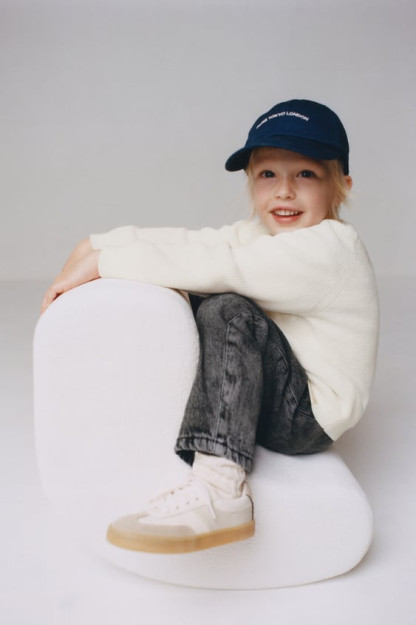 СВИТЕР ВАФЕЛЬНОЙ ВЯЗКИ С ЭТИКЕТКОЙ 5-6 years (116 cm)