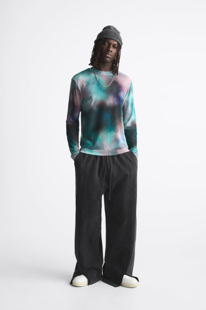 ФУТБОЛКА С ТЕКСТУРОЙ TIE-DYE L (US L)