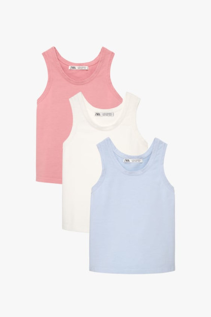 3-Упаковка простых майок - ограниченное издания ZARA 12-13years (158cm)