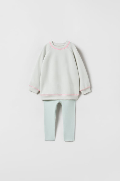 КОМПЛЕКТ ТОЛСТОВКИ И ЛЕГИНСОВ В ТОН 2-3 years (98 cm)