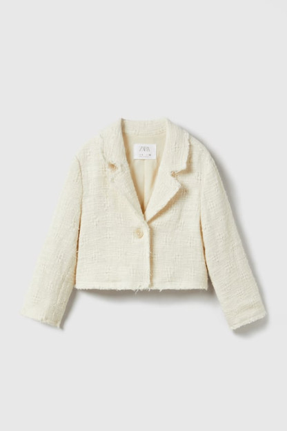 13-14 yil teksturali kesilgan Blazer(164 sm) 01396420-V2023