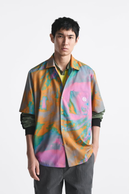 TIE-DYE SHIRT X RHUIGI-CHEKLANGAN NASHR L (US L) 06085415-V2023