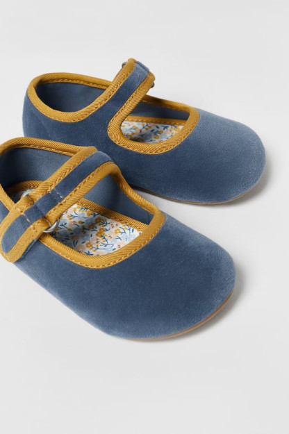 Bolalar baxmal baletkalari ZARA 23