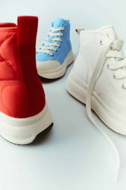 ДЕТСКИЕ/ СТЕГАНЫЕ КРОССОВКИ HIGH-TOP 41