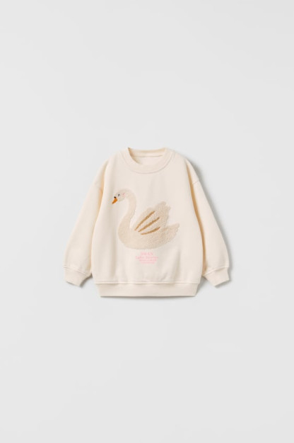 Terri Swan Sweatshirt 6-9 oy (74 sm) 06224589-V2023