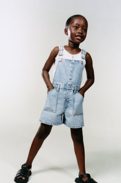 КОРОТКИЕ ДЖИНСОВЫЕ КОМБИНЕЗОНЫ 2-3 years (98 cm)
