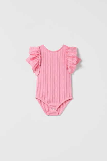 БОДИ-ТОП СО ШВЕЙЦАРСКОЙ ВЫШИВКОЙ 2-3 years (98 cm)