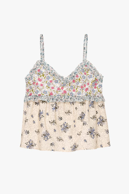 Цветочный топ с контрастными оборками -ограниченное издание ZARA 8years (128cm)