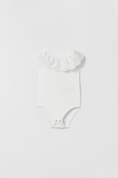 12-18 oylik shveytsariyalik kashta tikilgan body top (86 sm) 02211583-V2023
