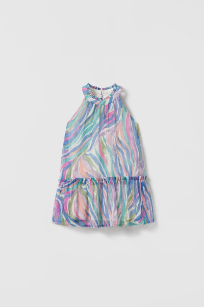 ПЛАТЬЕ С ПРИНТОМ И ОБОРКАМИ 12-18 months (86 cm)
