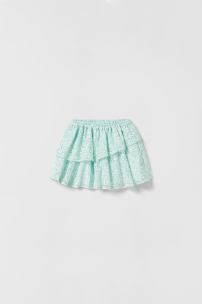 ЮБКА В ЦВЕТОЧЕК С ОБОРКАМИ 4-5 years (110 cm)