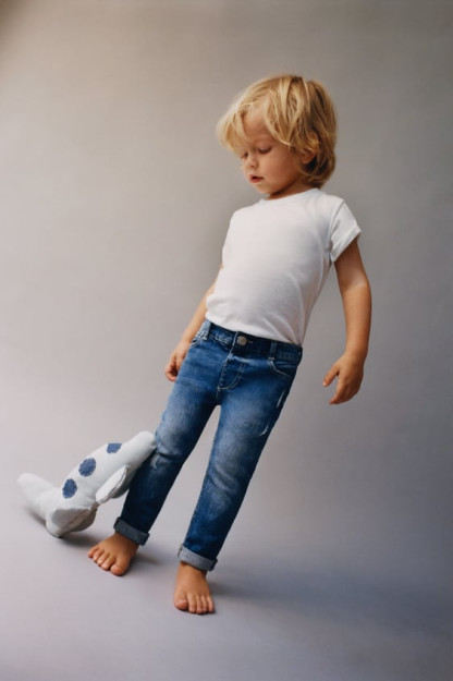 РВАНЫЕ ТОЩИЕ ДЖИНСЫ 18-24 months (92 cm)