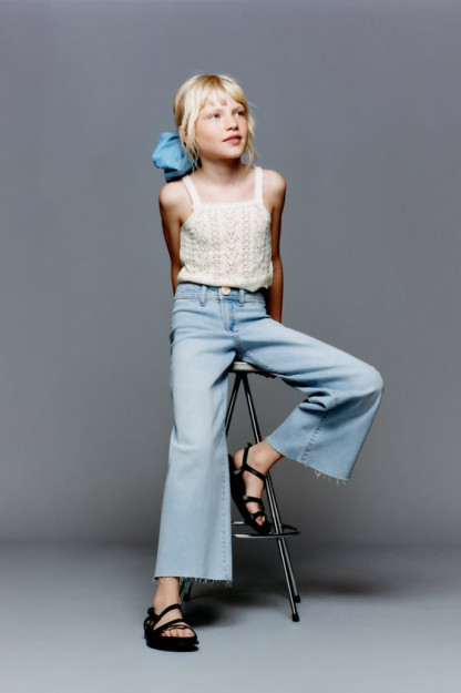 МЯГКИЕ МОРСКИЕ ДЖИНСЫ НА ОЩУПЬ 11-12 years (152 cm)