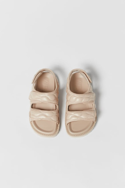 ZARA bolalar uchun monoxrom qavilgan sandallar 34