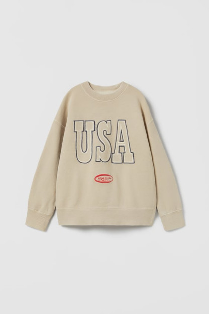 ТОЛСТОВКА С ВЫШИВКОЙ ИЗ США 13-14 years (164 cm)