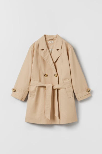 ДЛИННЫЙ ТРЕНЧ НА ДВОЙНЫХ ПУГОВИЦАХ 11-12 years (152 cm)