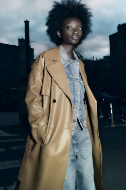 PU TERI TRENCH PALTO L