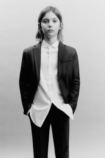 PREMIUM ® BUGELLA WOOL BLEND SUIT Blazer 13-14 yil (164 sm)