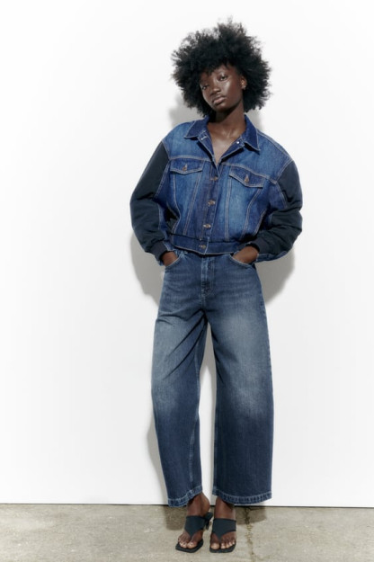 QARAMA-QARSHI DENIM BOMBARDIMON KO'YLAGI M