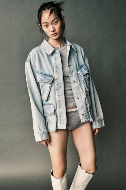 XXL CHO'NTAKLI TRF DENIM KO'YLAGI