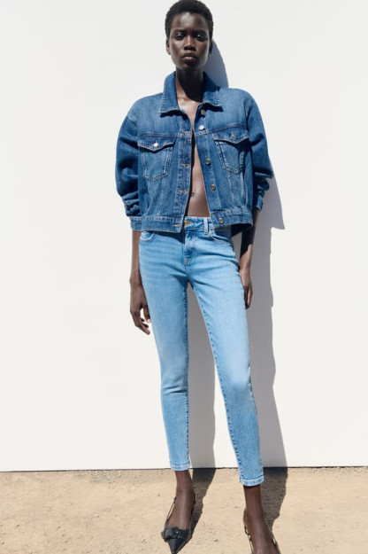 S KESILGAN DENIM KO'YLAGI