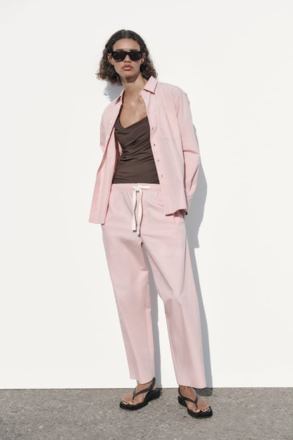 XL BOG'LANGAN POPLIN SHIMLAR