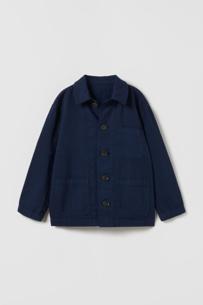TRUE NEUTRALS LINEN BLEND OVERSHIRT 11-12 years (152 cm)