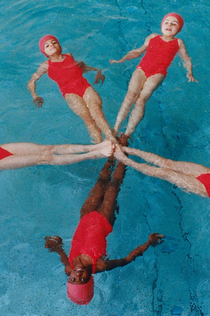 ДЕТСКИЙ/ ПАЛЬМОВЫЙ ЖАККАРДОВЫЙ КУПАЛЬНИК 11-12 years (152 cm)