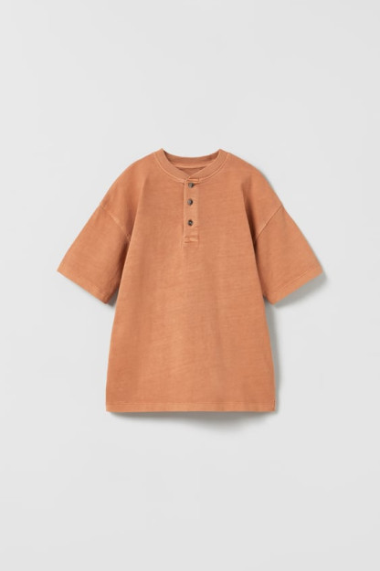 ФУТБОЛКА ХЕНЛИ, ОКРАШЕННАЯ В ЦВЕТ ОДЕЖДЫ 8-9 years (130 cm)