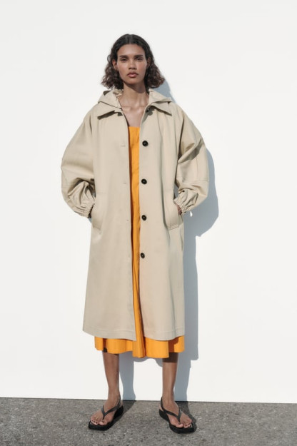 KATTA QALPOQLI TRENCH PALTO S