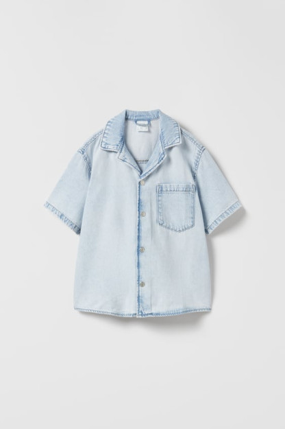 Flowing 8-9 years Denim ko'ylak (130 sm)