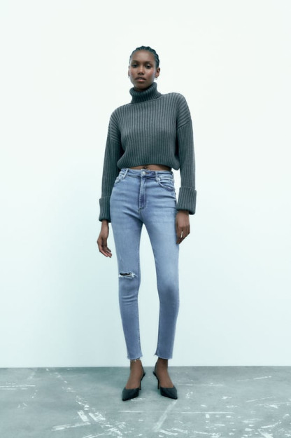 ZW SKINNY HIGH-WAIST 44 JINSI SHIMLAR