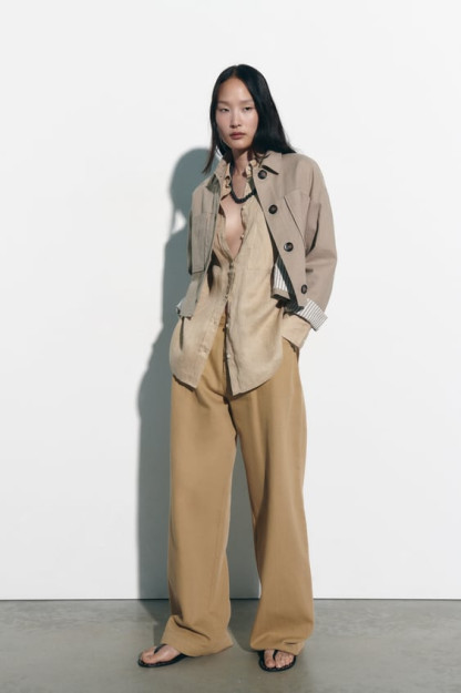 LINEN BLEND XL KESILGAN KO'YLAGI
