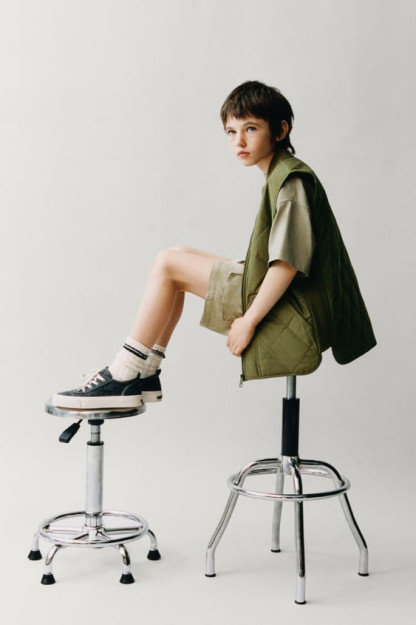 ПУХОВИК С РИФЛЕНОЙ ОТДЕЛКОЙ 9-10 years (140 cm)